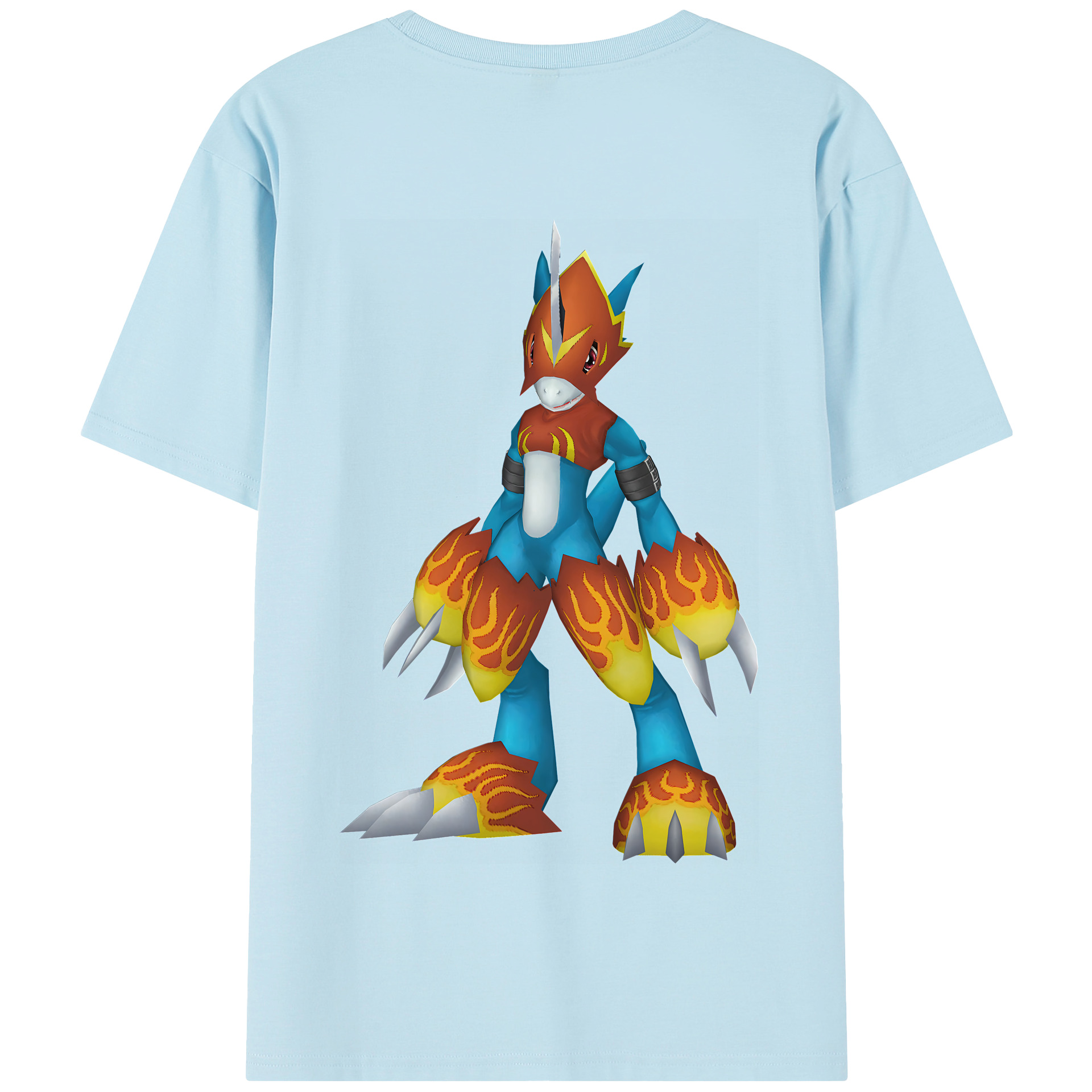（画像用） Digimon デジタルモンスター/デジモン 綿100％半袖Tシャツ（背面プリント）